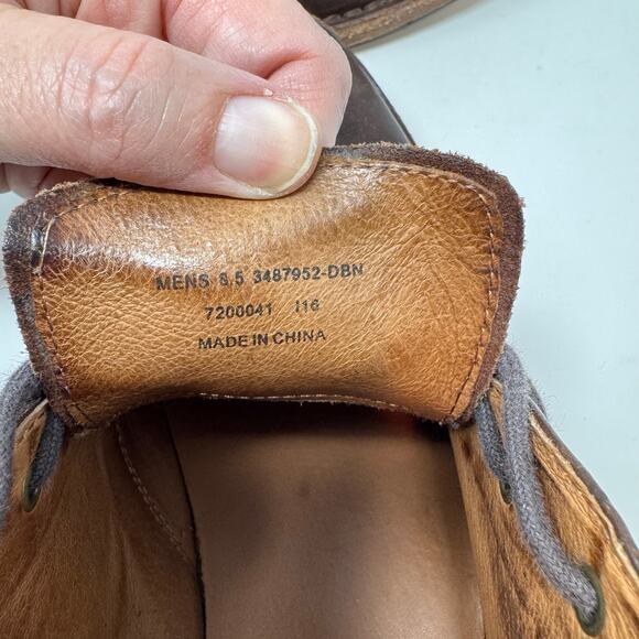 Frye Leather Chukka Boots Mens 8.5 Brown Lace Up Preppy Classic Casual Wear - Picture 10 of 12